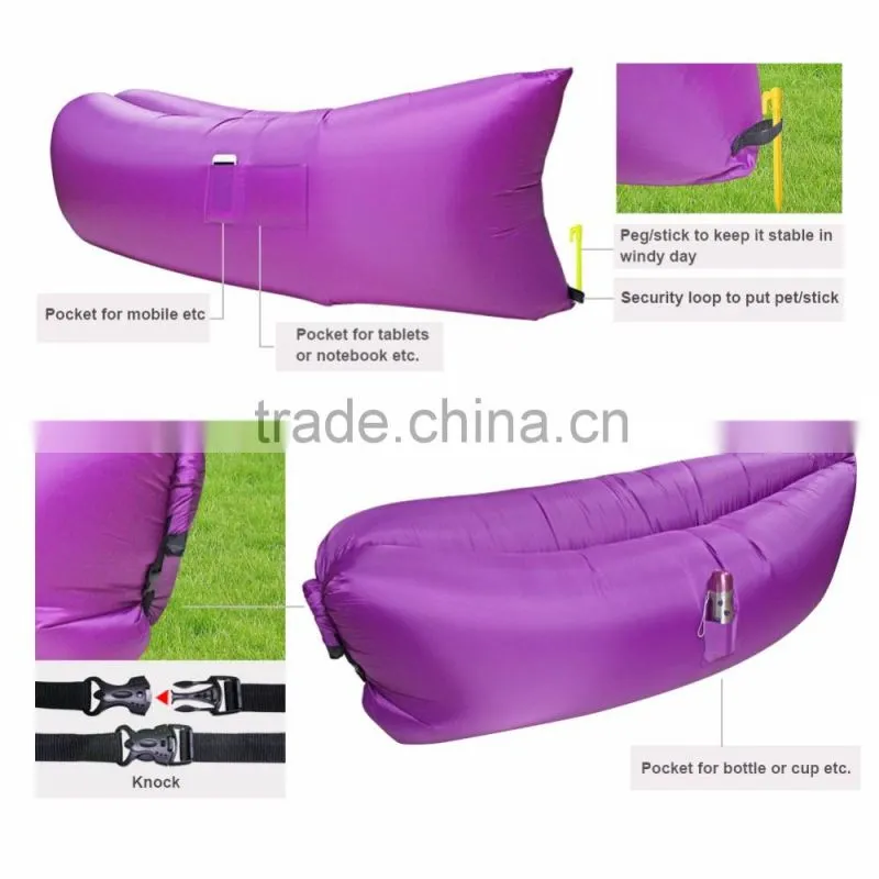 2017 latest fashion top design air chair inflatable air bag/ sofa/ couch