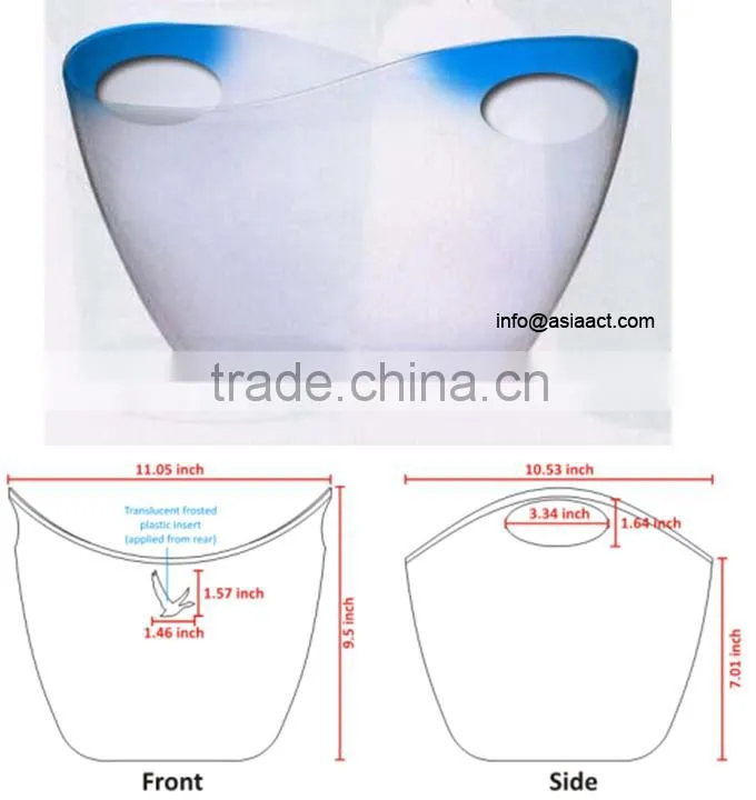 Grey Goose Bucket, Plastic bucket, bucket, Wine bucket