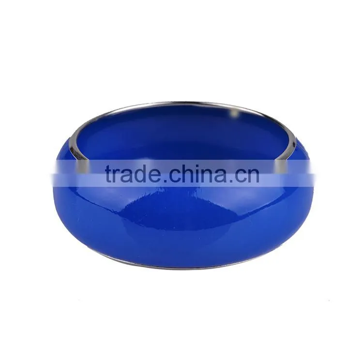 Free sample 2016 new design Coating craft plain stainless steel cuff bangle