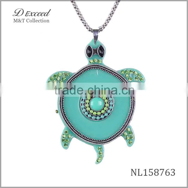 Yiwu wholesale cute plastic tortoise pendant necklace NL158762-8