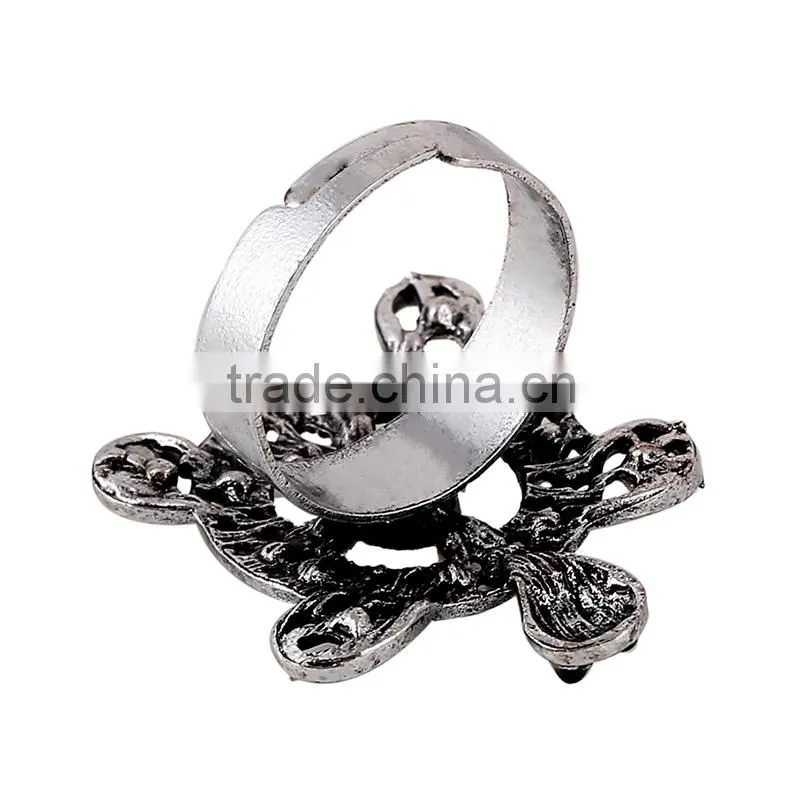 Fashion Jewelry Ring Alloy Anti Silver Plated Cute Animal Tortoise Ring for Women