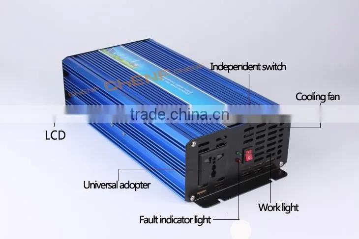 CHENF 1500w adjustable ac power supply off grid Triple Output Type inverter City Electricity Complementary