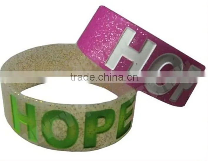 Custom Logo Silicone Bracelets, debossed Silicone Wristband,1 Inch Wide Silicone Bracelets