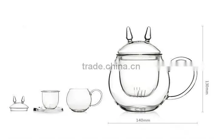 totoro cat shaped tea pot