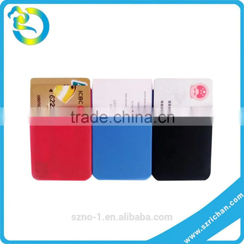 Wholesale customized logo business credit card holder silicone phone pouch