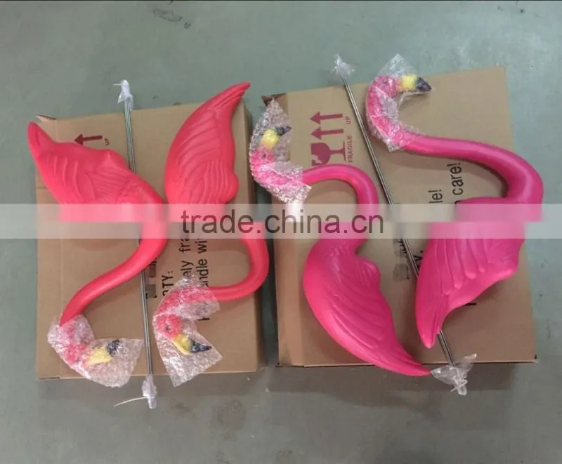 Plastic Blue flamingo Figurine Garden Ornaments garden yard lawn art ornament wedding ceremony decoration with 31" height