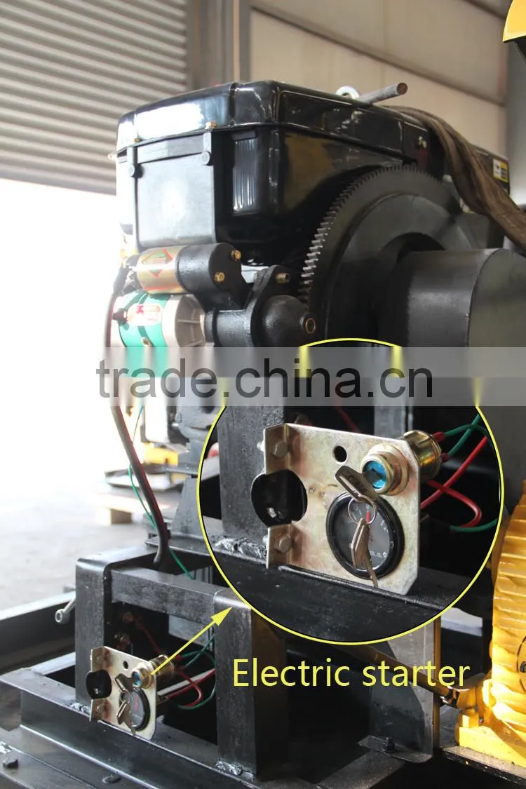 HZ-200YY small well drill rig compacted with mud pump, diesel engine with electrical starter