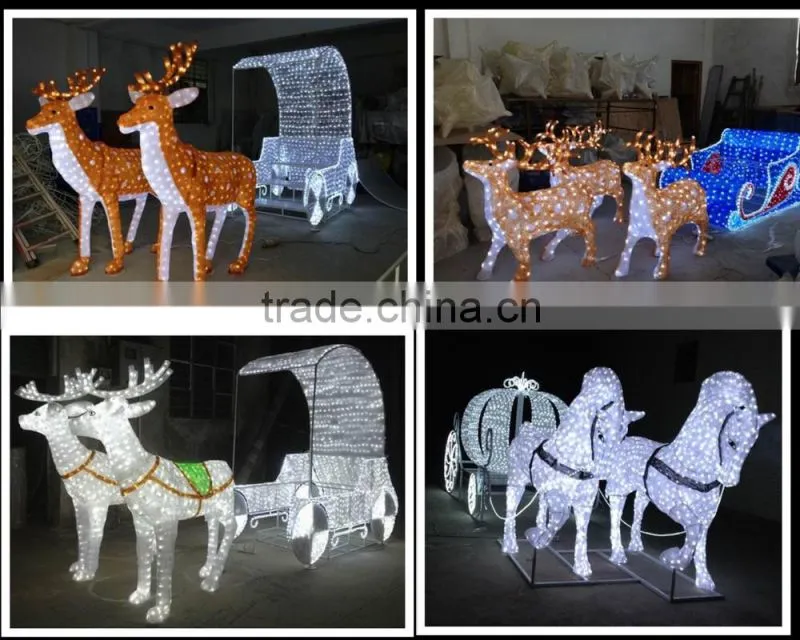 Christmas moose car santa in car christmas decoration santa sleigh decoration light christmas light with santa and reindeer
