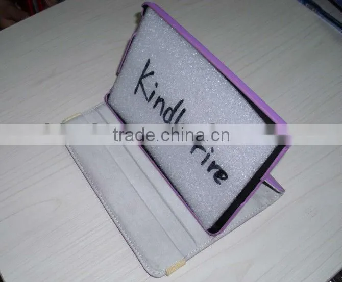 360 Rotary Stand Leather Case For Kindle Fire