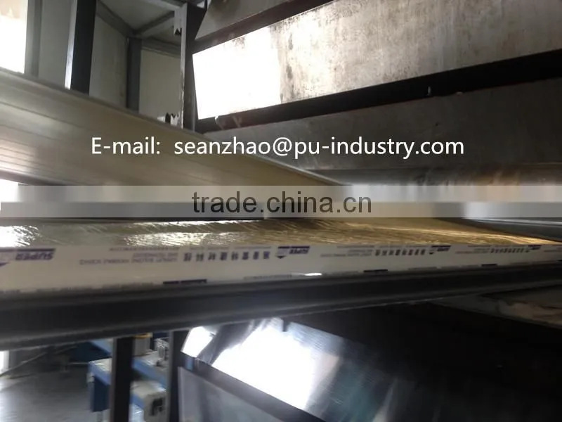 continuous color steel polyurethane sandwich panel production line