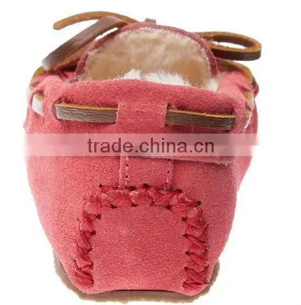soft leather baby shoes crib moccasins MOQ 50 Pairs/mix 4 size