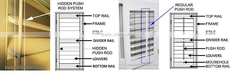 Fixed window shutter fauxwood
