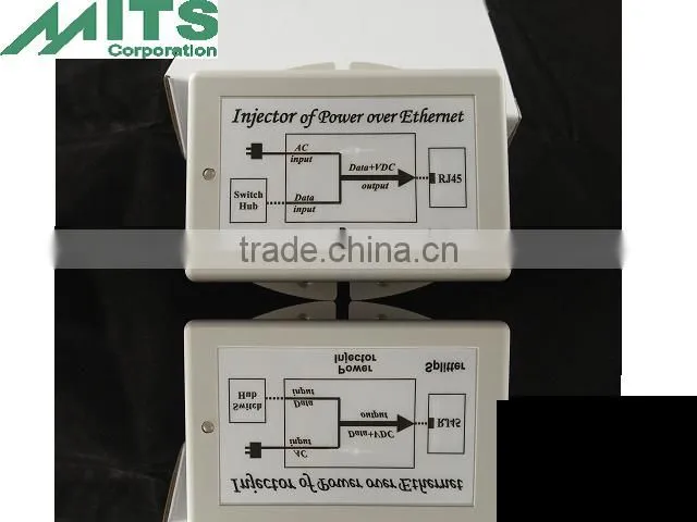 17W/48V 1 port Gigabit PoE Injector for IP Phone, IP Cam, AP, Security & Networking Devices