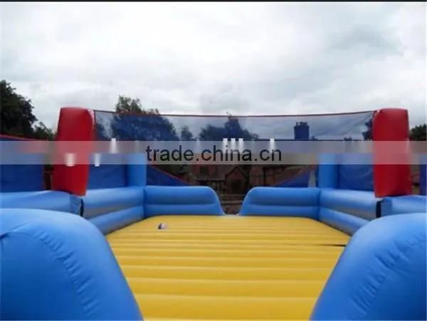 outdoor exciting inflatable football game,inflatable soccer court,high quality
