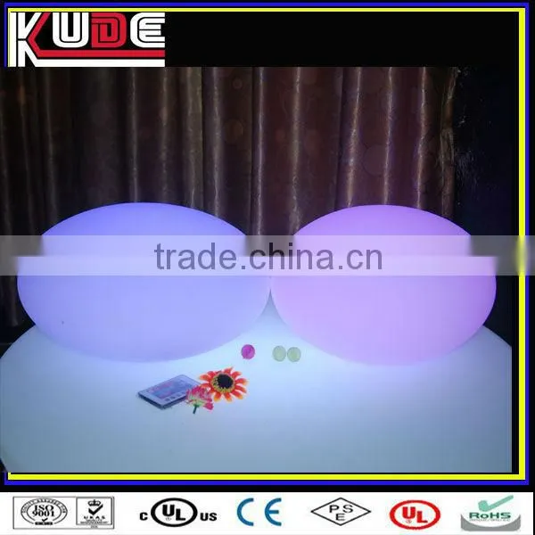 Remote control RGB changing led nightclub decoration/led light table decoration