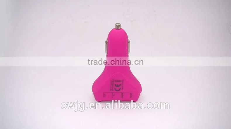 4.8A/6.8A Speed Fast Universal Portable Life 4usb Port Car Charger with colorful