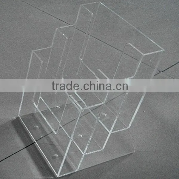 green acrylic tiered display units