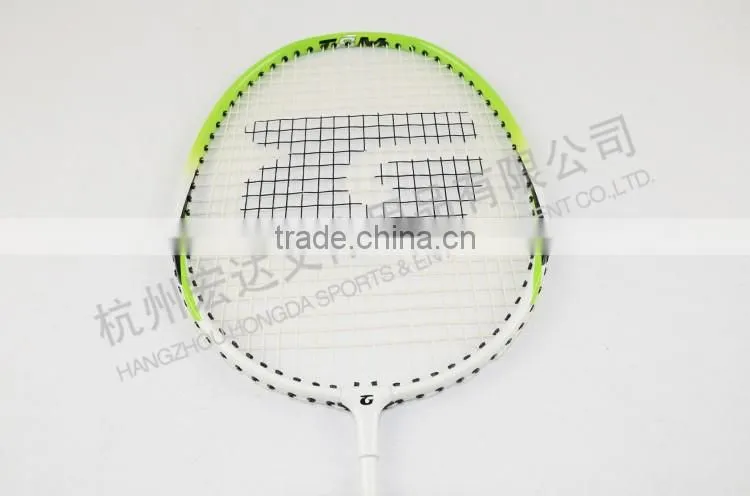 GX-6008 GREEN best quality aluminium&steel custom badminton rackets with badminton bag/nano power badminton racket
