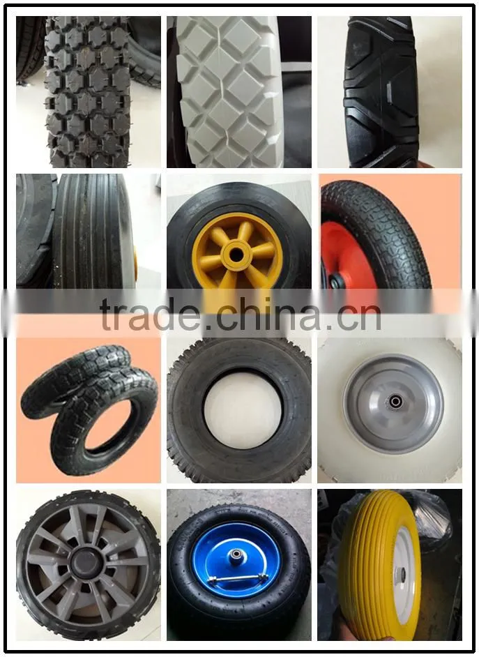 wheelbarrow wheels rubber wheels for trolley 4.80/4.00-8