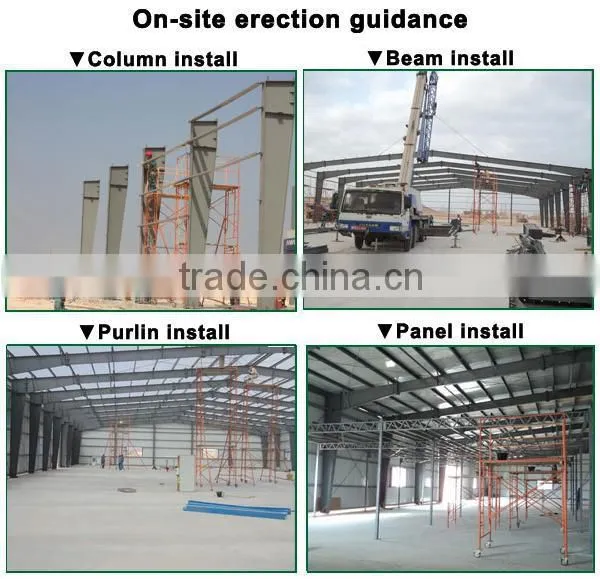Fast construction industry steel structure building project
