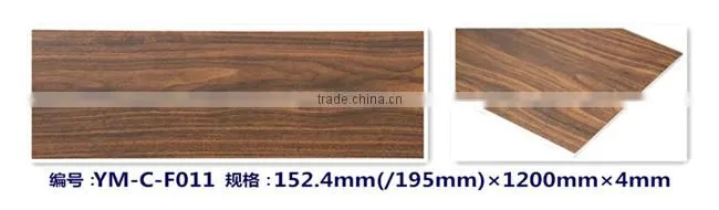 Indoor decorative Wood Grain Click WPC Flooring tiles