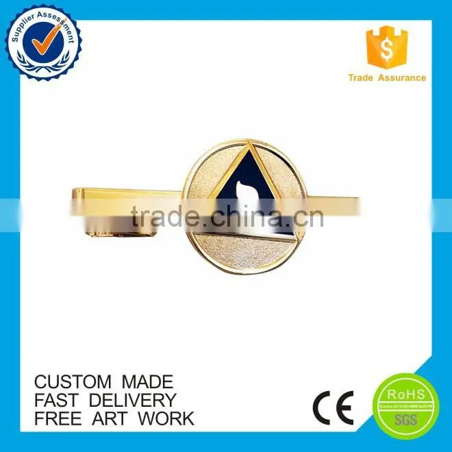 Promotional gifts unique tie bar custom metal gold tie clip