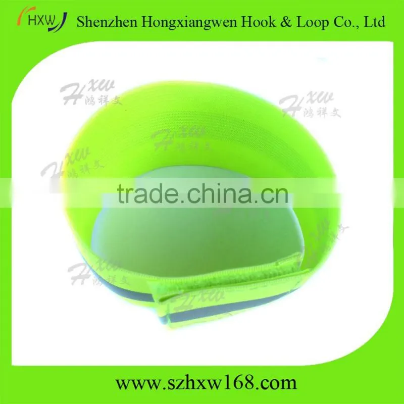 Running ankle bands bike gear neon green reflective arm bands