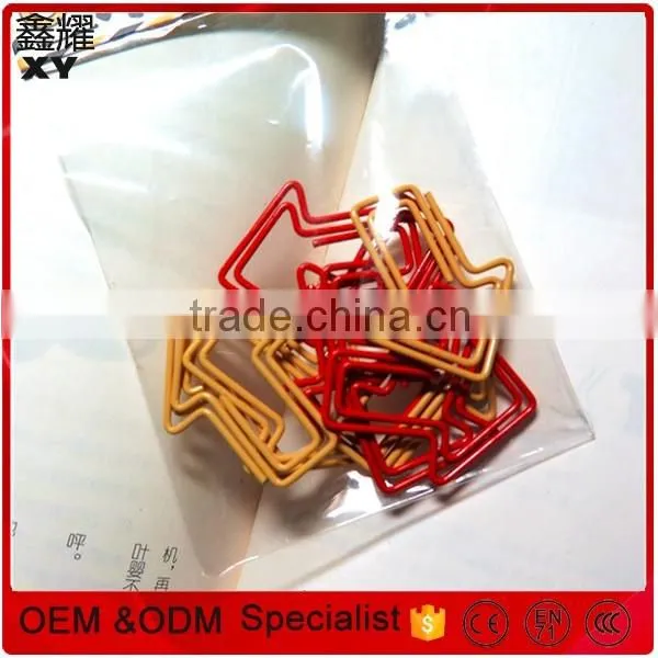 professional factory customer logo design colorful arrow shaped paper clip
