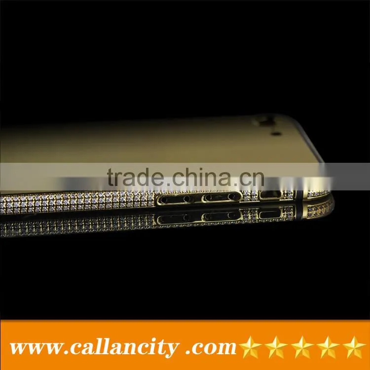 24ct gold crystal housing for iphone 7 with logo
