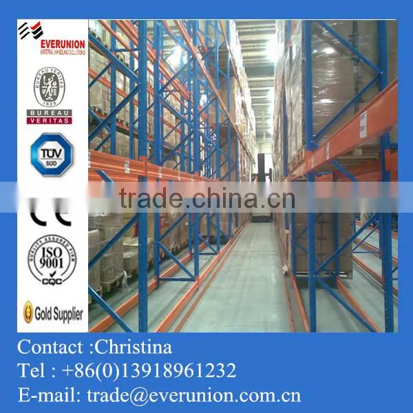 Q235b Heavy duty narrow aisle warehouse rack