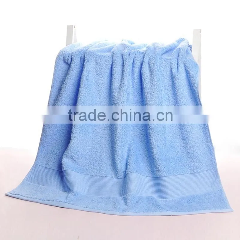 100% cotton plain dyed dobby terry bath towel