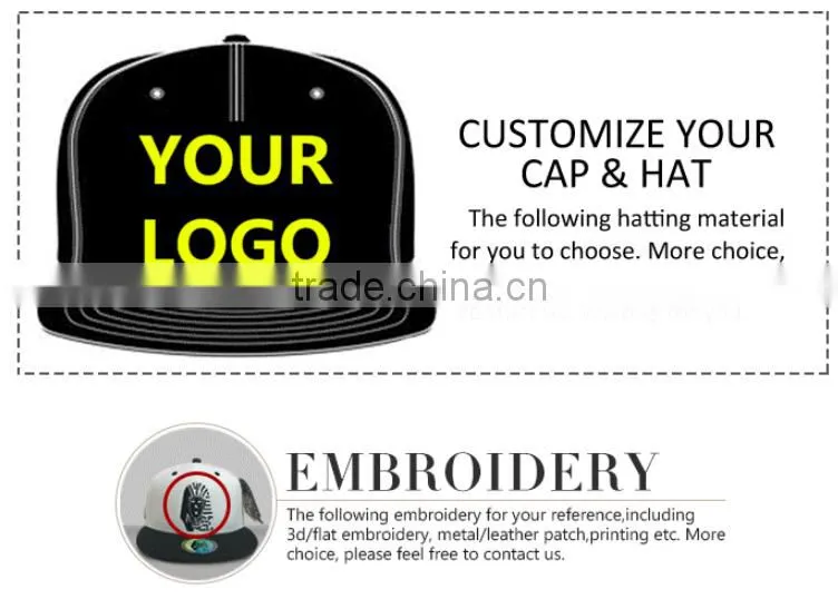 High quality custom embroidered 100% cotton sports Cap
