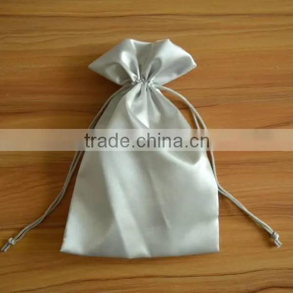 fancy custom satin drawstring cloth pouch bag