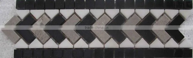 indoor natural stone green production marble border