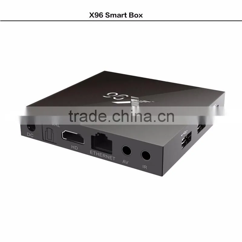 New arrival google android 6.0 tv box Amlogic S905X TV Box X96 with kodi fully loaded