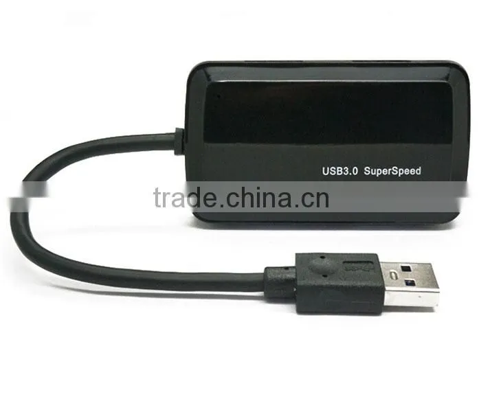 4-Port USB 3.0 Portable Compact Hub For PC Laptop Super Speed 5Gbps