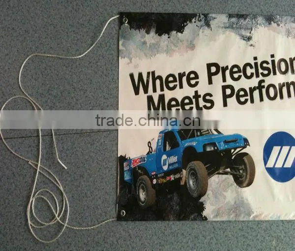 550D Black Backside Vinyl Hanging Banner