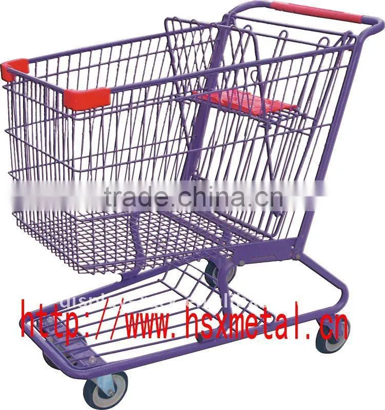 metal supermarket shopping cart trolley zinc plate