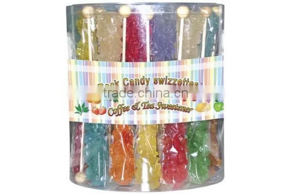 Assorted rock candy stick for coffie lolly rock crytal candy