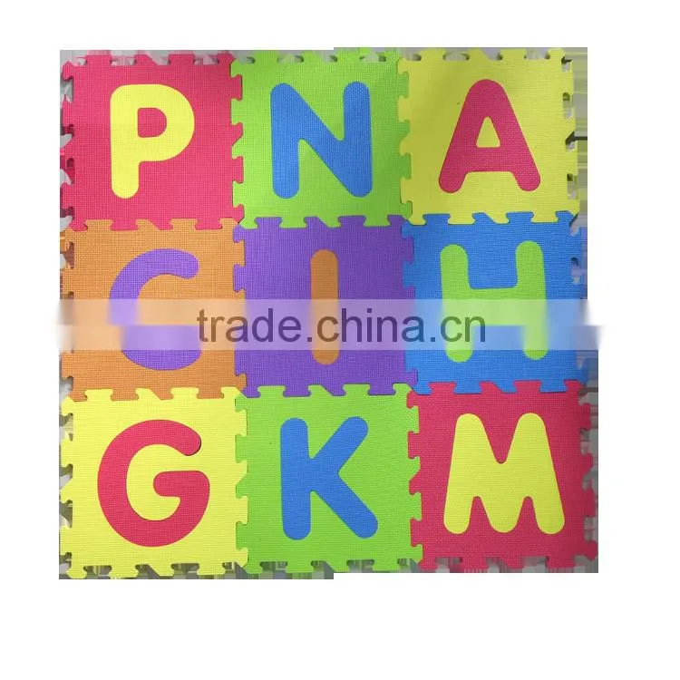 Melors colorful eva foam play mat EVA number and alphabet mat shockproof taekwondo eva tatami puzzle mats