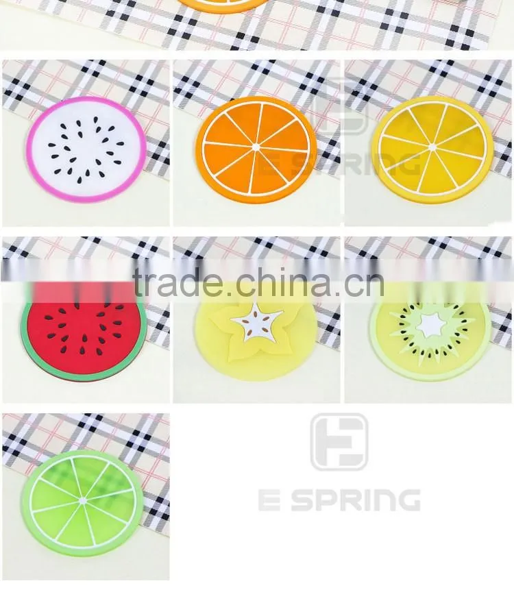 Different fruit shape silicone cup pad
