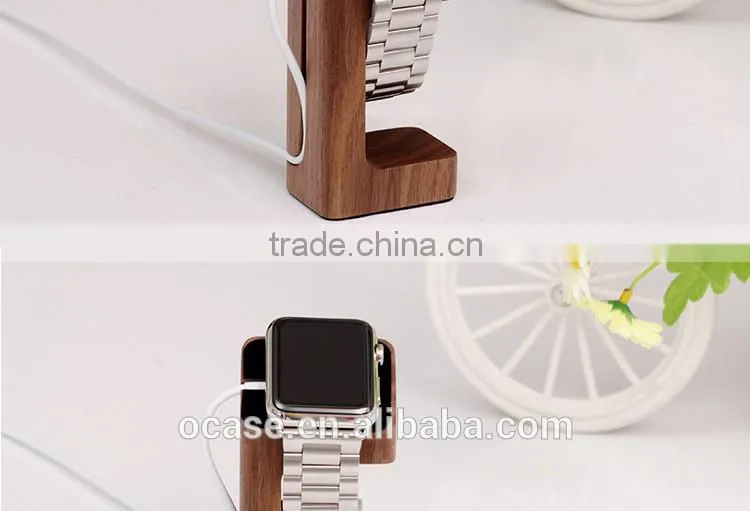 ECO-friendly Natural Wood Stand popular portable charger wooden stand for Apple Watch Stand