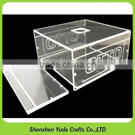 Engraved Plexiglass Display Case CNC Fabrication Engraver Custom Acrylic RPi Case