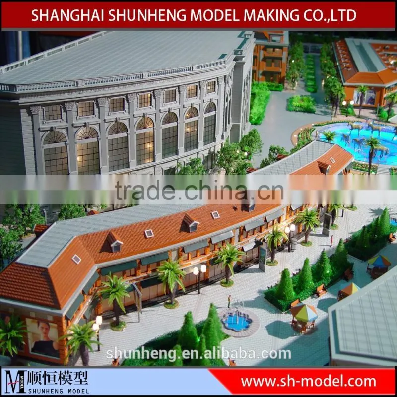 customize site project industral & office miniature building scale model making
