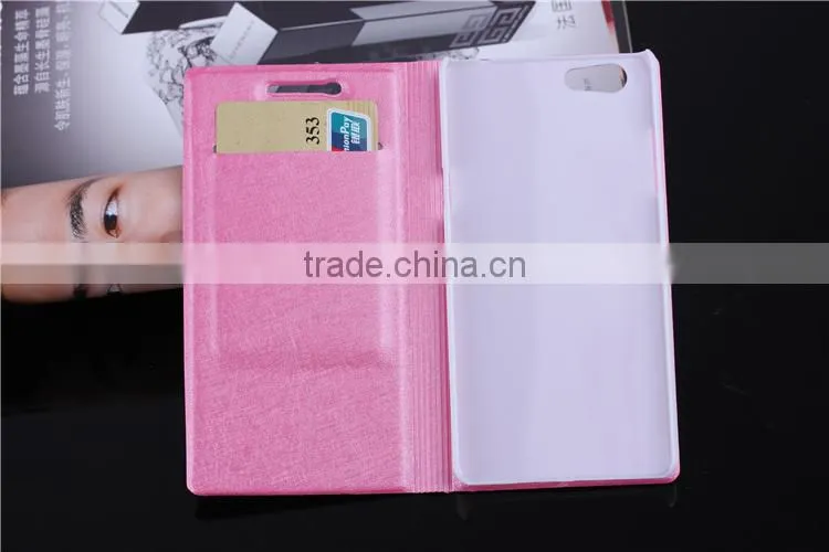 2015 Hot New product phone cases Leather flip cover case for OPPO R8007