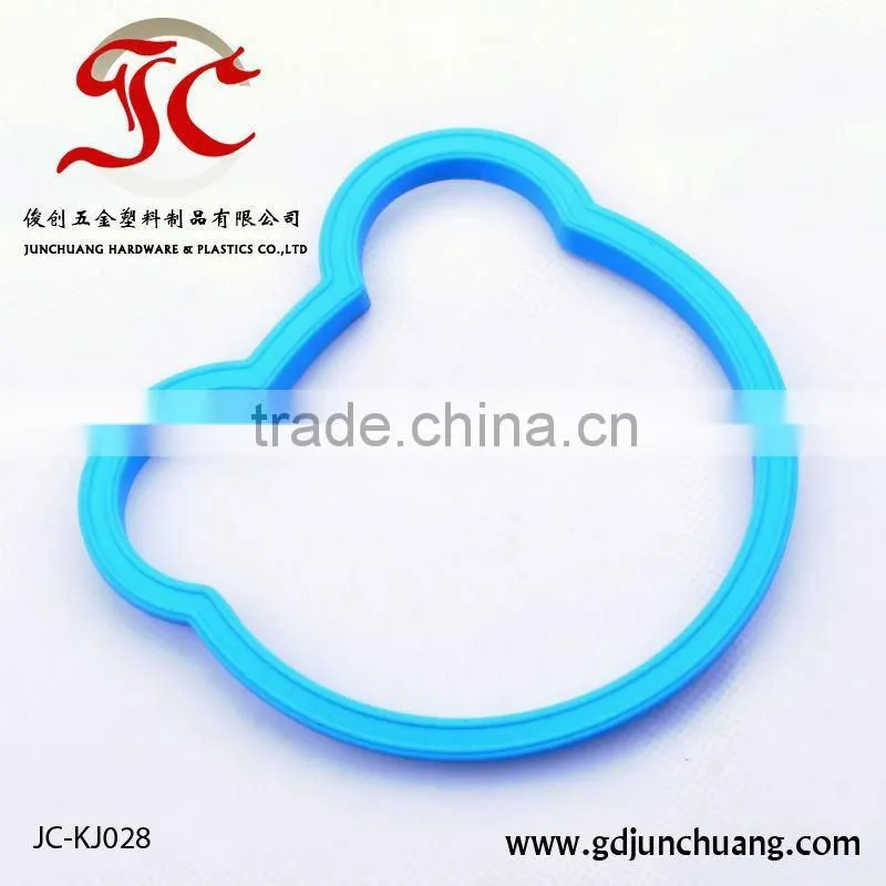 Green soft silicone heart shape pancake egg ring