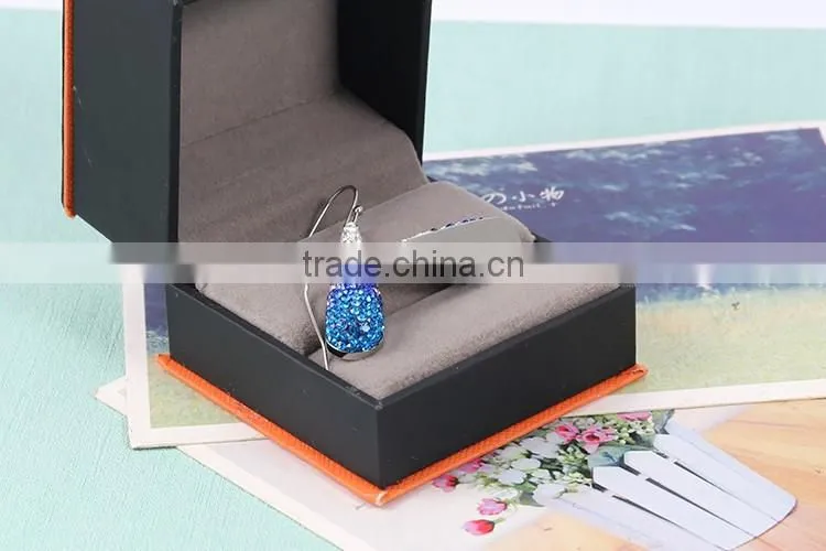 Up-to-date graceful two color shinning CZ diamonds earrings more attractive