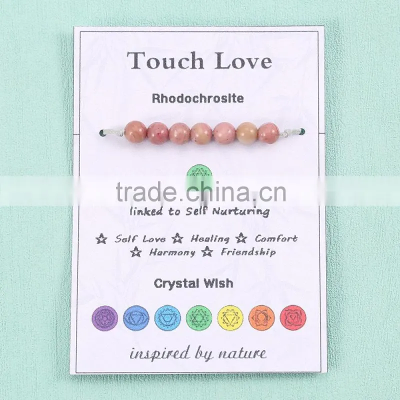 Natural stone bead hand jewelry bracelet