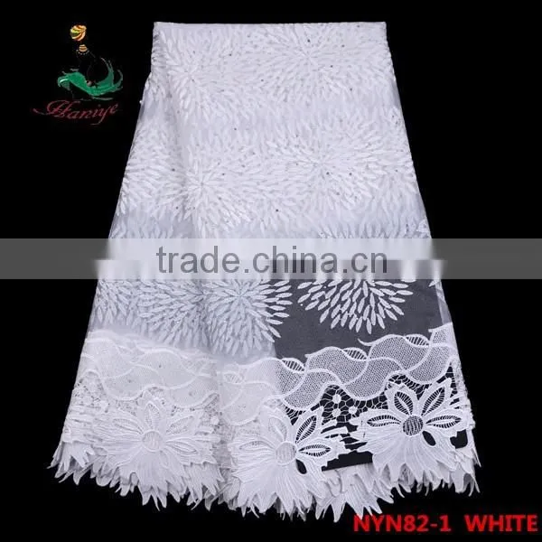 2016 Haniye wholesale Bridal tulle Lace Fabric nigeria french net lace fot party /NYN82