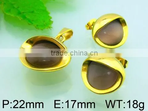 2015 Latest design fashion dubai gold jewelry set